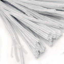 Chenille Stems Pipe Cleaner 12-inch (30-cm) 50-pc White $18.23 Craft Pipe Cleaners