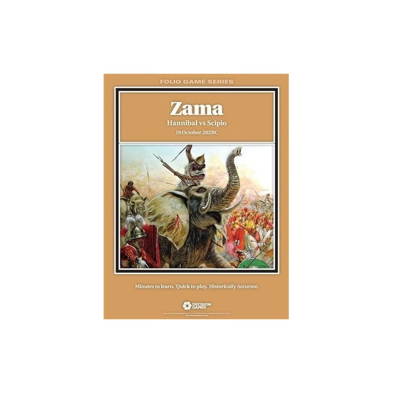 DG: Zama Hannibal vs Scipio 19 October 202BC Folio Boardgame $45.75 Board Games