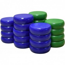 26 Large Crokinole Discs - Full Set (Blue & Green) $37.50 Board Games