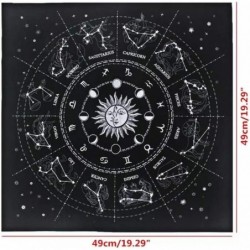 Witchcraft Supplies 12 Constellations Tarot Tablecloth Velvet Divination Altar Cloth Board Game Flannel Tarot Card Mat $17.62...