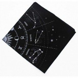 Witchcraft Supplies 12 Constellations Tarot Tablecloth Velvet Divination Altar Cloth Board Game Flannel Tarot Card Mat $17.62...