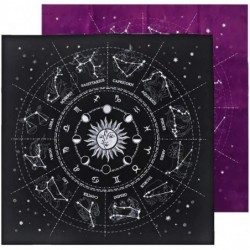 Witchcraft Supplies 12 Constellations Tarot Tablecloth Velvet Divination Altar Cloth Board Game Flannel Tarot Card Mat $17.62...