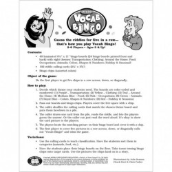 | Say & Do Vocabulary Bingo Game | Educational Learning Resource for Children $78.66 Board Games