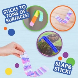 Squid Pop Bands Fidget - 2 Pc Suction Cup Sensory Toy | 10 Inches Long with Satisfying Pop | Receive 1 Pack of 2 | Colors and...