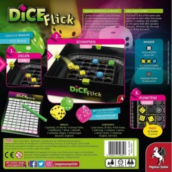 Dice Flick - Board Game 2-4 Players – Board Games for Family – 15-25 Minutes of Gameplay – Games for Family Game Night – Kids...