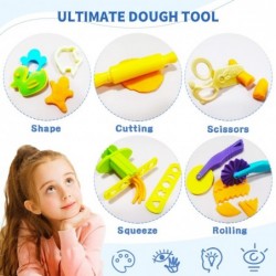 Dough Tools for Kids Dough Tools Kit Include Assorted Colors Dough Accessory Molds Rollers Cutters Scissors (Stamps) $16.10 K...