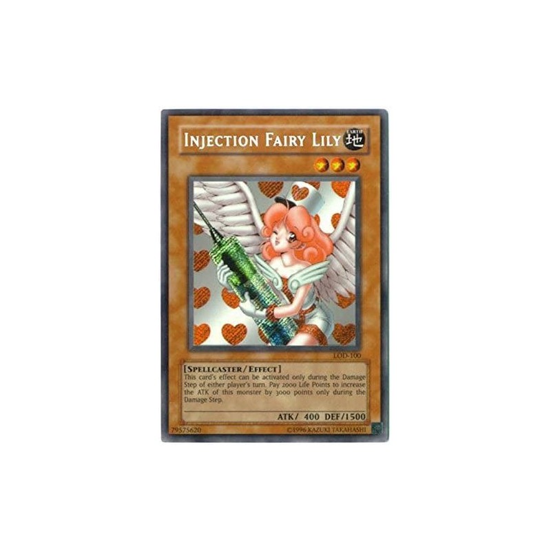 Yu-Gi-Oh! - Injection Fairy Lily (LOD-100) - Legacy of Darkness - Unlimited Edition - Secret Rare $67.89 Board Games