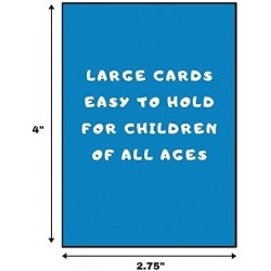 Kids Classic Card Games - Includes Old Maid Go Fish Slapjack Crazy 8's War and Silly Monster Memory Match- for Family Game Ni...