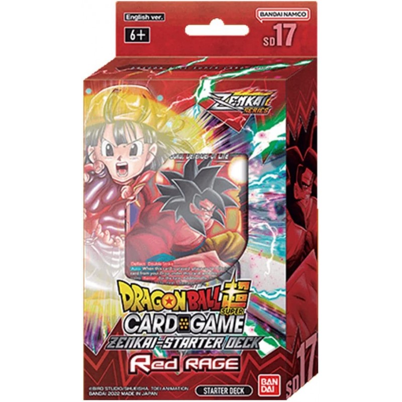 Dragon Ball Super TCG 17 SD17 Red Rage Starter Deck $35.08 Card Games