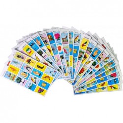 Don Clemente Autentica Loteria Mexican Bingo Set 20 Tablets Colorful and Educational $14.40 Card Games