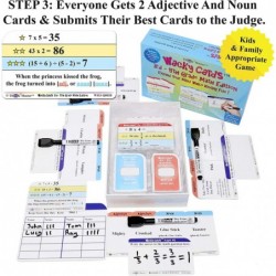 Wacky Cards 3rd - 5th Grade. Math Card Game for Families & Classroom. Make Hilarious Sentences While Practicing Math Includin...