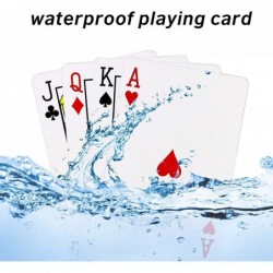 Waterproof Plastic Playing Cards 2 Decks of Cards for Magic Props Pool Beach Water Card Games (Standard Index-C) $20.22 Card ...