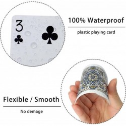 Waterproof Plastic Playing Cards 2 Decks of Cards for Magic Props Pool Beach Water Card Games (Standard Index-C) $20.22 Card ...