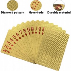 Gold Waterproof Diamond Cards Cool Poker Plastic Play Card Deck Gift Family Party Game Shows Bars for Games Gold Diamond $14....