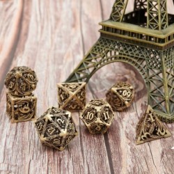 DND Dice Set Dungeons and Dragons Dice Set D&D Role Playing Dice Metal Dice Set 7PCS Suitable for Dungeons and Dragons RPG MT...