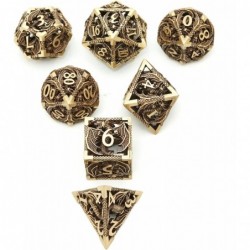 DND Dice Set Dungeons and Dragons Dice Set D&D Role Playing Dice Metal Dice Set 7PCS Suitable for Dungeons and Dragons RPG MT...