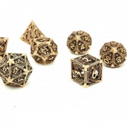 DND Dice Set Dungeons and Dragons Dice Set D&D Role Playing Dice Metal Dice Set 7PCS Suitable for Dungeons and Dragons RPG MT...