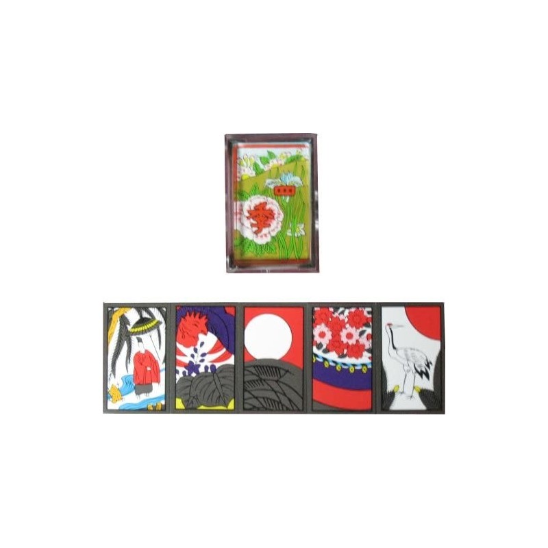 Japanese Playing Cards Game Hanafuda Four seasons Black $33.03 Card Games