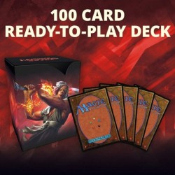 Magic: The Gathering Commander Legends/ Deck – Arm for Battle | 100 Card Ready-to-Play | 1 Foil Commander | Red-White C785900...