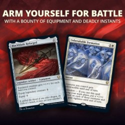 Magic: The Gathering Commander Legends/ Deck – Arm for Battle | 100 Card Ready-to-Play | 1 Foil Commander | Red-White C785900...