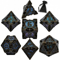 Metal DND Dice Set - D&D Dungeons and Dragons Dice Set Trpg Board Game Polyhedron MTG Dice Set D20 Dice Game Accessories（Roll...