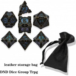 Metal DND Dice Set - D&D Dungeons and Dragons Dice Set Trpg Board Game Polyhedron MTG Dice Set D20 Dice Game Accessories（Roll...