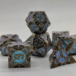 Metal DND Dice Set - D&D Dungeons and Dragons Dice Set Trpg Board Game Polyhedron MTG Dice Set D20 Dice Game Accessories（Roll...