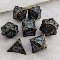 Metal DND Dice Set - D&D Dungeons and Dragons Dice Set Trpg Board Game Polyhedron MTG Dice Set D20 Dice Game Accessories（Roll...