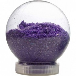 Foam Glitter Globe - 100 Grams of Foam Glitter in Reusable Container - Magically Flows Through Your Hands and Sparkles in The...