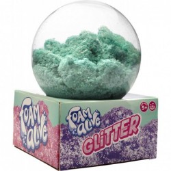 Foam Glitter Globe - 100 Grams of Foam Glitter in Reusable Container - Magically Flows Through Your Hands and Sparkles in The...