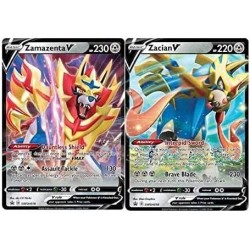 Pokémon Zacian V & Zamazenta V - 2 Card Lot - Holo Black Star Promo $17.64 Card Games