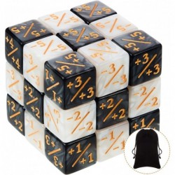 24 Pieces Dice Counters Token Dice Loyalty Dice Marble D6 Dice Cube Compatible with MTG CCG Card Gaming Accessory $20.11 Card...