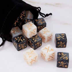 24 Pieces Dice Counters Token Dice Loyalty Dice Marble D6 Dice Cube Compatible with MTG CCG Card Gaming Accessory $20.11 Card...