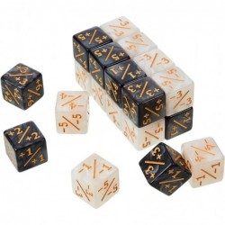 24 Pieces Dice Counters Token Dice Loyalty Dice Marble D6 Dice Cube Compatible with MTG CCG Card Gaming Accessory $20.11 Card...