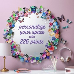 – Design Your Own Nature Collection – DIY Collage Arts & Crafts Kit – Personalize Your Wall Mirror Window Or Door with Dimens...