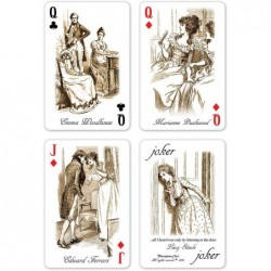 Jane Austen Playing Cards - Gold Back Deck $25.35 Card Games