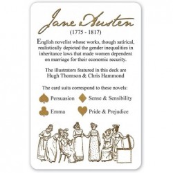 Jane Austen Playing Cards - Gold Back Deck $25.35 Card Games