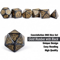 25mm Giant Polyhedral Dice Set D&D Constellation Patterns DND Dice with Metal Tin for Role Playing Game Dungeons and Dragons ...