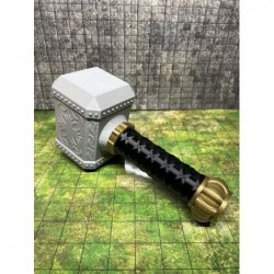 Hammer Dice Tower - (Random 7PCS D20 Dice Set Included) - Dice Holder - Dice Roller - Tabletop RPG Accessory - Dungeons and D...