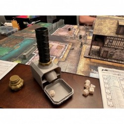 Hammer Dice Tower - (Random 7PCS D20 Dice Set Included) - Dice Holder - Dice Roller - Tabletop RPG Accessory - Dungeons and D...