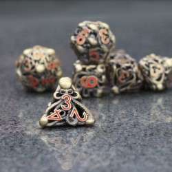 DND Metal Dice Set Hollow Mind Flayer Octopus 7-Die Bronze Set for Call of Cthulhu Dungeons and Dragons - (HZAR) $57.37 Game ...