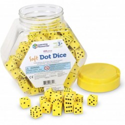 Hands-On Soft Dot Dice Bucket Classroom or Homeschool Supplies Set of 200 Ages 3+ $56.95 Game Accessories