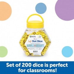 Hands-On Soft Dot Dice Bucket Classroom or Homeschool Supplies Set of 200 Ages 3+ $56.95 Game Accessories