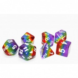 Polyhedral DND Dice Set RPG Rainbow Dice for Dungeons and Dragons(D&D) Role Playing Game MTG Pathfinder Table Game Math Games...