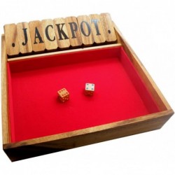 Shut The Box Game Large Wooden Old Fashioned Dice Fun Play $40.06 Game Accessories