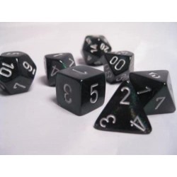 CHX25408 Dice-Opaque Black/White Set $16.80 Game Accessories