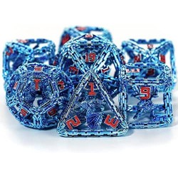 Metal DND Dice Set - Imprisoned Dragon Core Metal Dice Set for Role Playing Games (RPG) - Beautiful & Intricate Polyhedral DN...