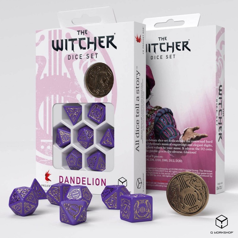 Witcher Dice Set. Dandelion - Viscount de Lettenhove $37.25 Game Accessories