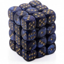 DND Dice Set-D&D Dice-12mm Scarab Royal Blue and Gold Plastic Polyhedral Dice Set-Dungeons and Dragons Dice Includes 36 Dice ...