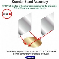 Paper Figure Counter Stand 2 inch Circle Base 2x2 inch Tall Slot (3) $19.37 Game Accessories